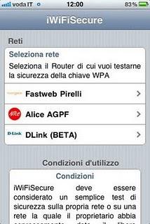 L'app iWiFiSecure si aggiorna alla vers 1.1