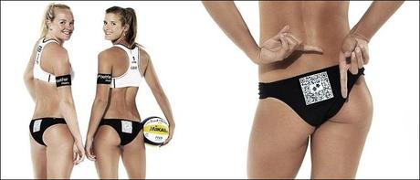 Le campionesse di Beach Volley e il QR Code (Assvertising)