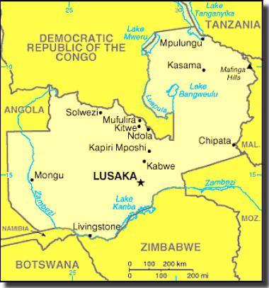 Zambia-map