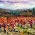 vignes rouges 100x30cm mini