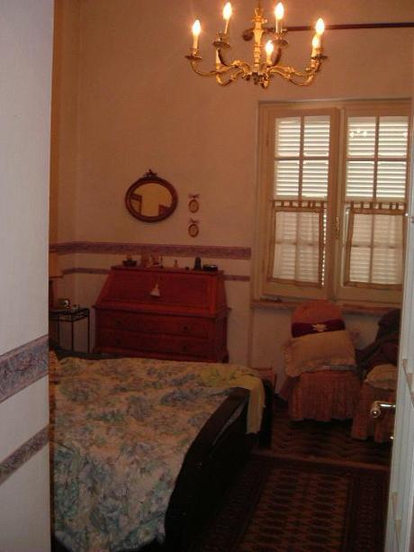 Camera da letto Gustaviana .Il Trumeaux  e il letto Gustaviano