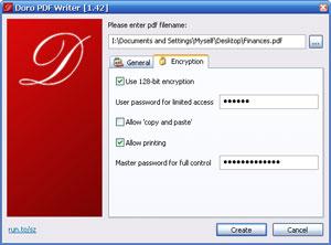 Doro PDF Writer, creare PDF protetti e di ottima qualità