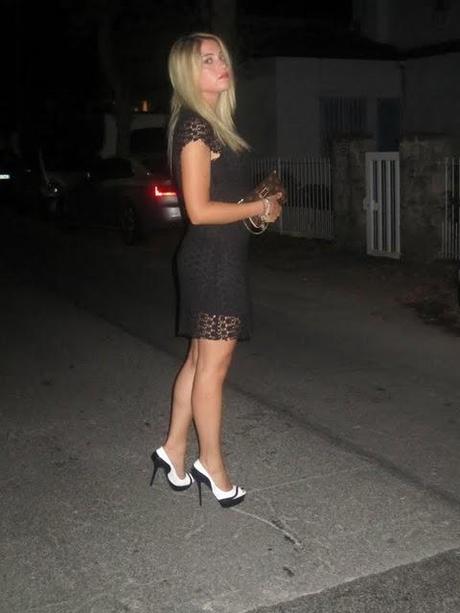 Black and White with Lace...!