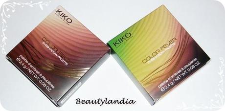 Swatch e Review collezione CHIC CHALET KIKO: Color Fever Eyeshadow Palette n 1 e n 3