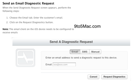 Apple – Servizi di diagnostica remota  – iOS Diagnostics