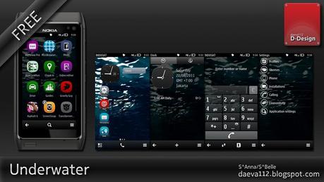 Theme / Temi Symbian : Per smartphone Nokia Symbian Anna / Synbian Belle – Underwater