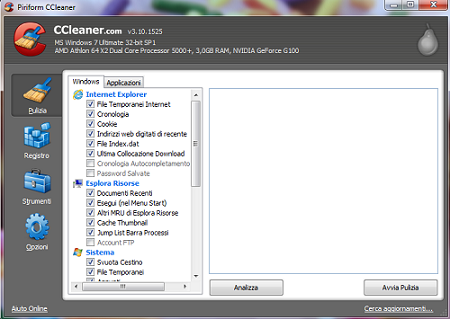 Pulire il computer sfruttando al meglio Ccleaner