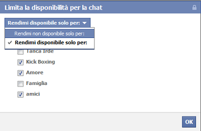 Facebook: rendersi visibili solo per alcune persone