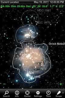 L'app SkySafari 3 Pro vers 3.0.5, l'universo a portata di mano.