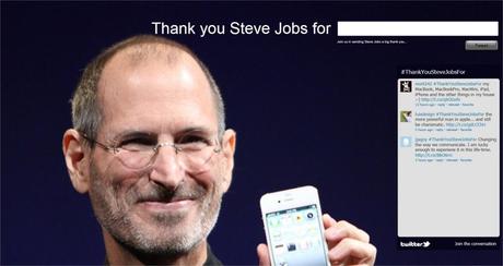 Thank You Steve Jobs For, I Fan Possono Ringraziare L’Ex CEO Di Apple