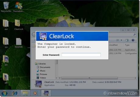 Bloccare Windows con Password lasciando il Desktop attivo con Clearlock!!!