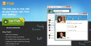 ftalk è un programma Windows che permette di utilizzare la chat Facebook da desktop