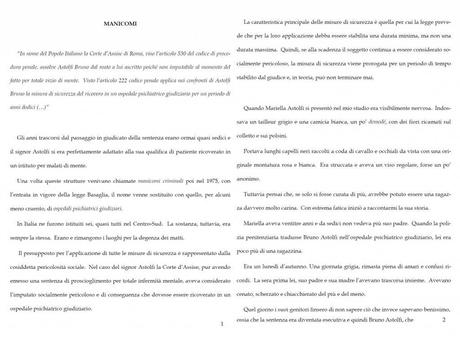 Parole Criminali: “MANICOMI” di Gianluca Arrighi estratto da “Crimina Romana”