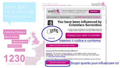 Webit 2011 Most Influential People Online: ovvero quanto sei influente in Internet?