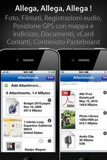 Email Gruppi!, Mail con Allegati, Foto, vCard e molto altro