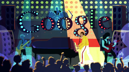 Doodle: Google festeggia il 65esimo compleanno di Freddie Mercury