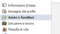 Facebook: come nascondere amicizie e relazioni