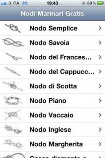 Una raccolta di nodi con l'app Nodi Gratis.