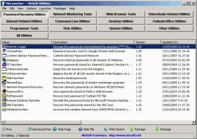 Tutte le utility Nirsoft in un solo programma