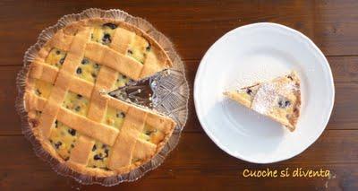 Crostata mirtilli e ricotta