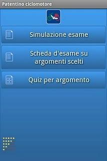 Devi prendere la patente o il patentino... niente paura! ti aiuta il tuo DROID :D