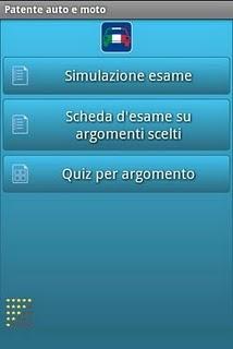 Devi prendere la patente o il patentino... niente paura! ti aiuta il tuo DROID :D