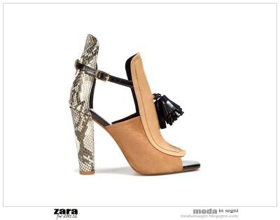Zara FW 2011.12 Sandalo Nappa Bicolore... nel guardaroba di Moda in Segni