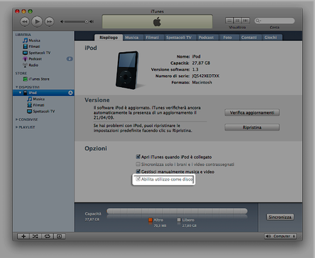 HT1478 1 it Utilizzare iPod come unità di archiviazione di massa
