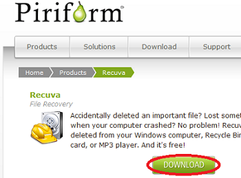 Come recuperare i file cancellati usando Recuva