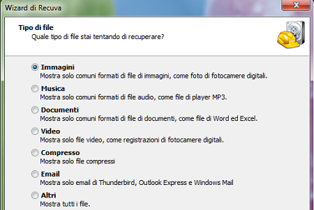 Come recuperare i file cancellati usando Recuva