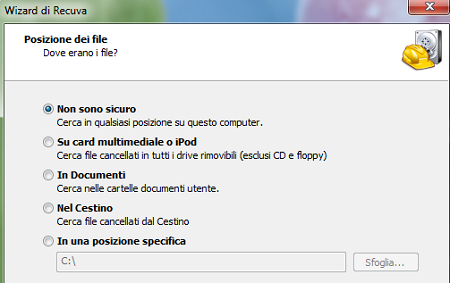 Come recuperare i file cancellati usando Recuva