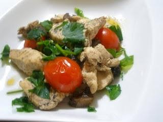 STRACCIATELLI DI POLLO CON FUNGHI