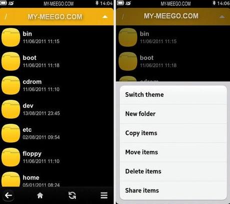 File Manager MeeGo Nokia N9 / 950 : Nuova App per gestire i file – Video e Download