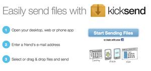 Kicksend inviare file PDF di grandi dimensioni via mail