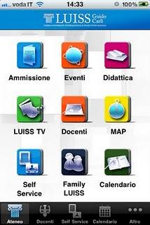 Accedi alle informazioni dell'Università LUISS con L'app iLUISS.