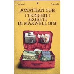 copertina romanzo jonathan coe i terribili segreti di Maxwell sim