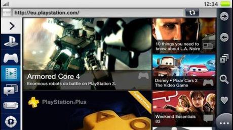 PS Vita, immagini dell’interfaccia grafica