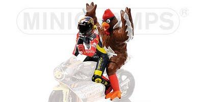 Valentino Rossi (+ Chicken) GP 250 Barcelona 1998 by Minichamps