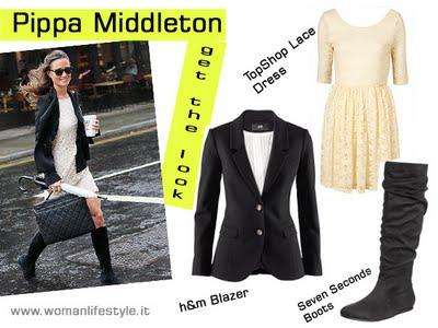 Get the look/ Pippa Middleton ed il tubino in pizzo in pieno giorno