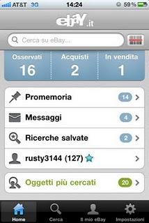 Con l'app di eBay Classico vers 2.3.1 per iPhone puoi acquistare oggetti in qualsiasi luogo ti trovi.