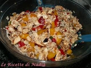 Insalata ai tre cereali con pollo