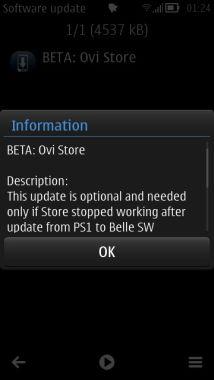 Symbian Belle / Symbian Anna Ovi Store Beta : Aggiornamento per smartphone Nokia