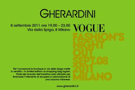 Vogue Fashion’s Night Out 2011: Gherardini lancia la sua shopping bag limited edition