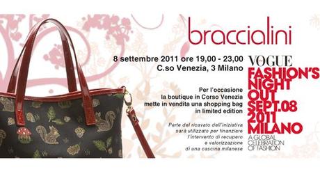 Vogue Fashion’s Night Out 2011: Braccialini mette in vendita una shopping bag limited edition