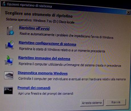 Windows 7: Creare un disco di ripristino di sistema