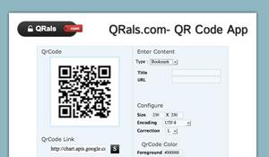 qrals è un servizio per creare codici qr in modo semplice e gratuito