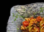 pasta gustosa: fusilloni kamut polipetti, capperi pantelleria pomodorini