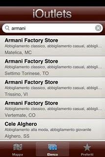 iOutlets l'app per scoprire i migliori outlet italiani.