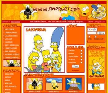 simpsonet Simpsonet: il sito Italiano non ufficiale dei Simpson