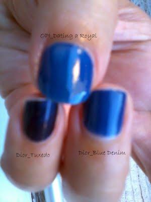 Dior Tuxedo, Dior Blue Denim e OPI Dating a Royal